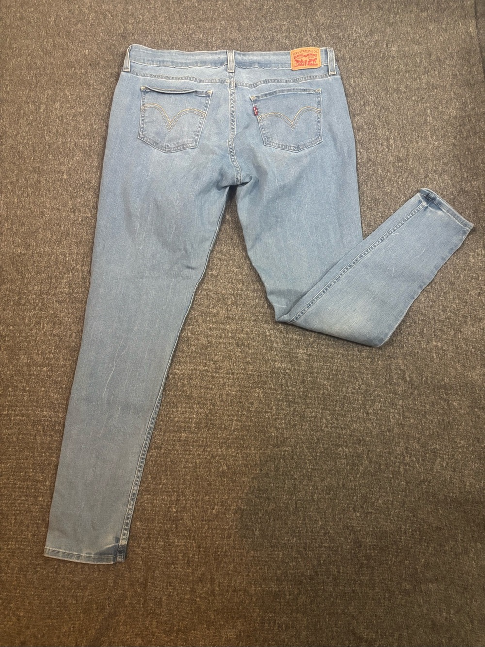 Levi's | Women's Light Wash Jeans | Pale Blue Denim | 535 Super Skinny | Size 34